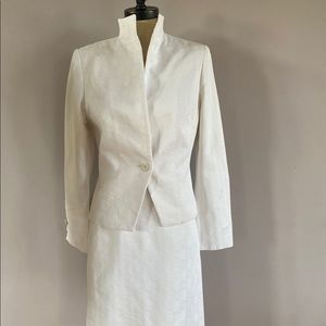 Vintage Caramelo cotton skirt and jacket suit